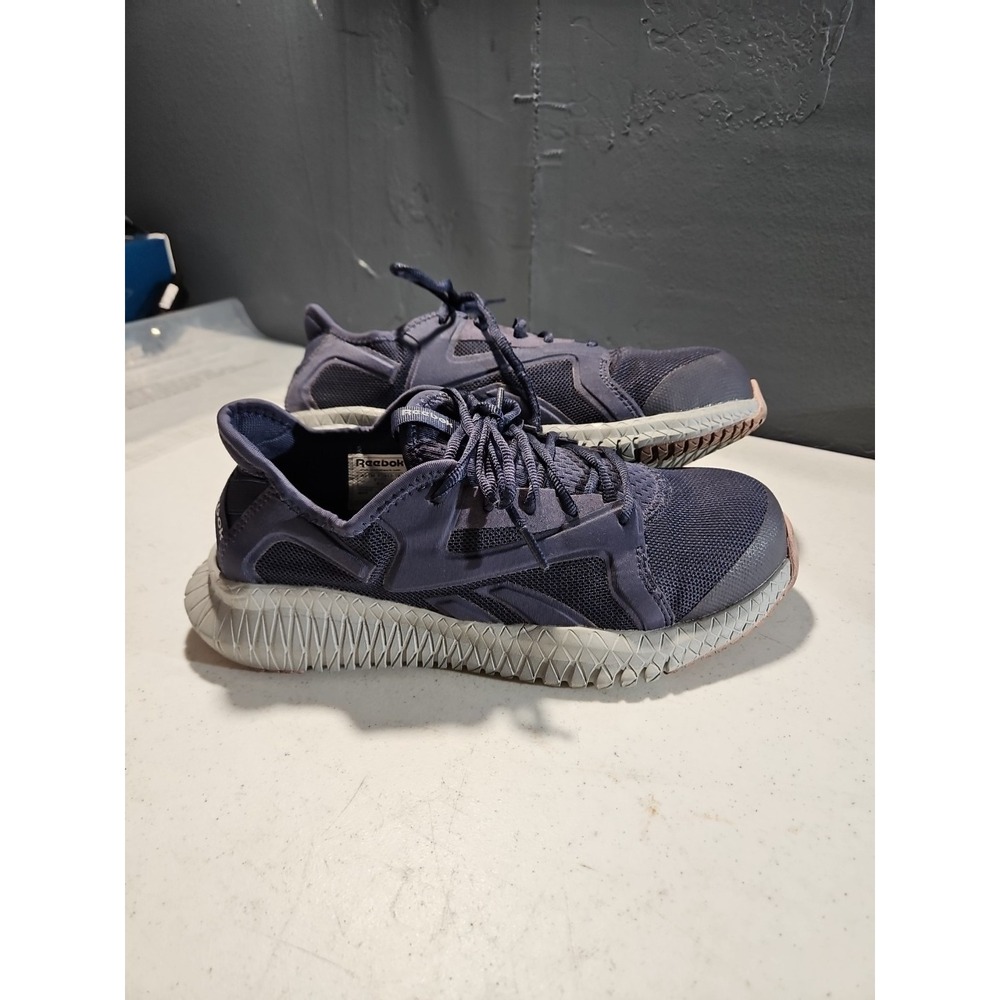 Reebok Women's Flexagon 3.0 Safety Toe, Comfort Work Sneakers Size‎ 9.5Blue(S56)